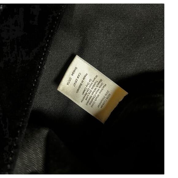 Talbots Heritage Black Velvet Velour Straight Leg Slacks Dress Pants Size 14 - Picture 4 of 7